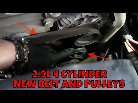 2007 CHEVY COLORADO 2.9L 4 CYLINDER SERPENTINE BELT AND PULLY REPLACEMENTS