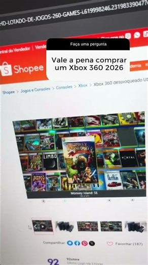 VALE a PENA Comprar o XBOX 360 2026 ? #xbox #xbox360