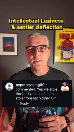 When people say “tribes did it to each other too,” what they are really doing is deflecting from settler colonial violence, land theft, and genocide. This is historical laziness, dishonesty, and an attempt to normalize the immoral. We have to name it clearly and refuse to let these talking points slide. #NativeTikTok #IndigenousTikTok #NativeHistory #IndigenousHistory #tiktoklearningcampaign