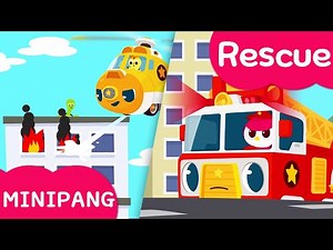 Learn colors with Miniforce | Minipang Rescue | Go into the building | Monster |Mini-Pang TV 2D Play