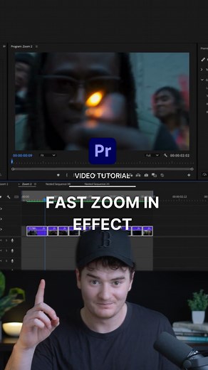 Miracamp | Creative School on Instagram: "How to Create this Fast Zoom-In Effect in Adobe Premiere Pro ✅ Follow for more tutorials! #videoediting #premierepro #adobepremiere #adobepremierepro #videoeditor #contentcreation"