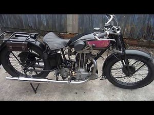 AJS 500 1929 discussed and run after engine rebuild.