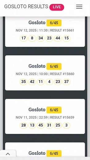 Goslot results 6/45 | Uk 49 Predictions