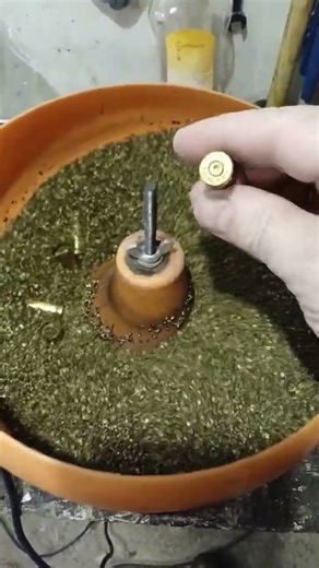 First step, Tumbler with cases and primers still on