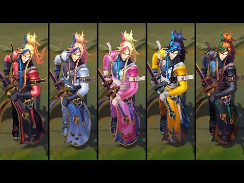 All Heartsteel Yone Chromas (League of Legends)