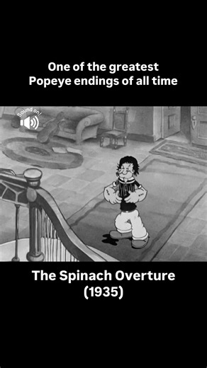 One of the greatest #popeye endings of all time! From The Spinach Overture (1935) #animation #warnerbros #classiccartoons #retro #animationreview #cartoonnetwork #classicanimation #historynerd #vintagecartoons | Anthony's Animation Talk