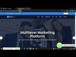 Create Complete Mlm(Multi Level Marketing) Website With Admin Panel Using Mlm Lab 2.5 Script