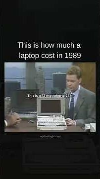 This is how much a laptop cost in 1989