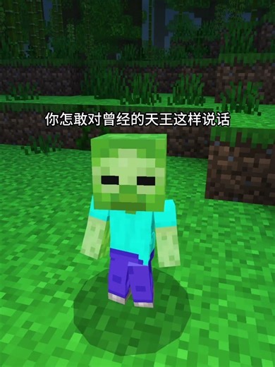 我的世界：小殭屍做了個天王夢 #minecraft #我的世界