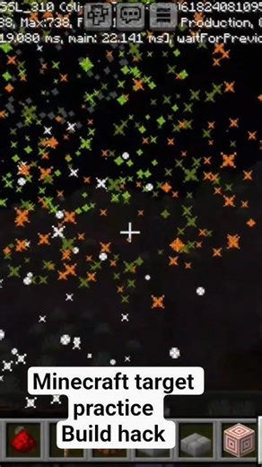 Minecraft target practice Build hack #minecraft #mj