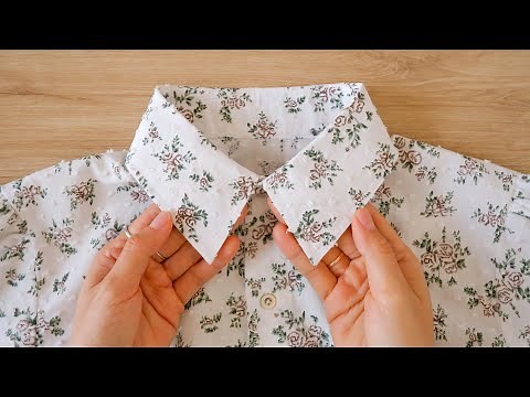 How To Sew Shirt Collar | Sewing Technique For Beginners | Thuy Sewing