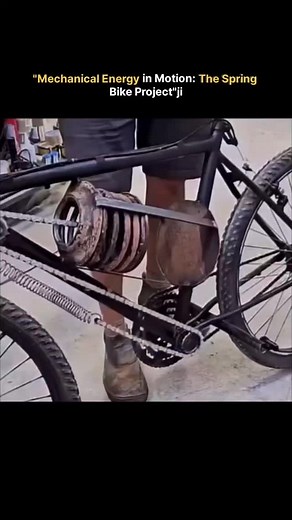 S C I E N C E on Instagram: "Ever wondered if you could power a bike without fuel, batteries, or even pedaling? In this video, we explore the design and mechanics of a spring-powered bicycle a creative experiment that stores energy in tension springs to drive the wheels forward. Watch how potential energy is converted into motion and learn about the challenges of making it efficient, stable, and practical. #veer_editex #technology #knowledge"