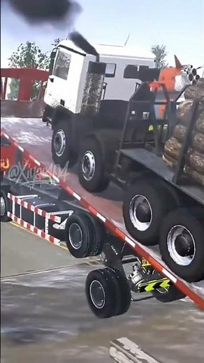 Dangerous road gap challenge #mudrunner #snowrunner