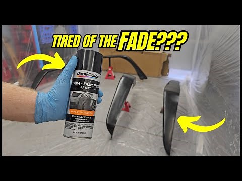 "Restoring Faded KBD Fender Flares, DIY Black Paint Job 🔥🛻"