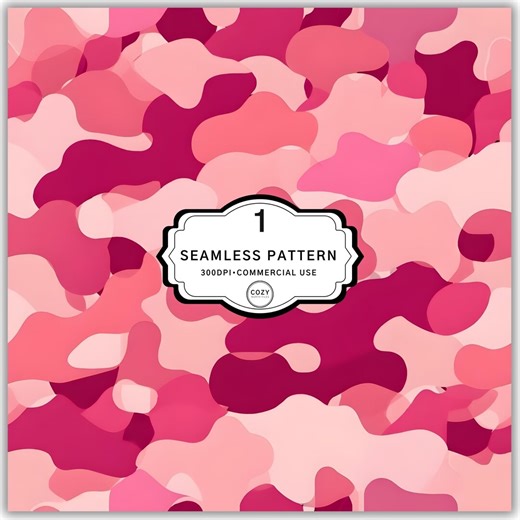 Pink Camo Seamless Pattern, Camo Digital Paper, Camo Pattern, Digital Download - Etsy