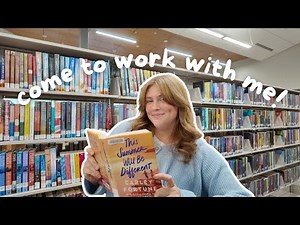 day in the life as a library assistant 📚🌟☕️