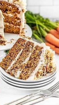 The Most Amazing Carrot Cake #cake #dessert #carrotcake #carrot #baking