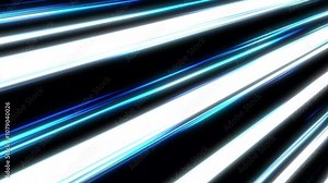 Comic Anime Speedlines. Motion glow light pattern design horizontal concept background HD 4k in Blue. Stock Video