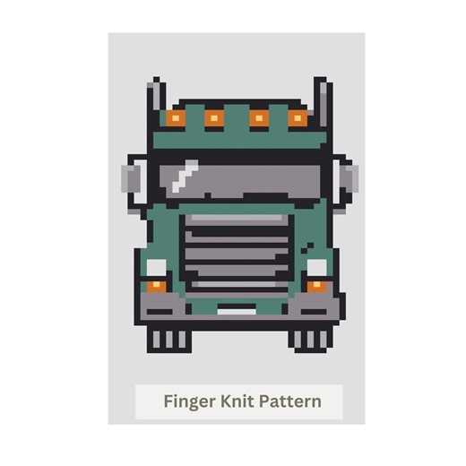 Truck Chunky Blanket Pattern. Finger Knitting : Good Easy DIY Tutorial (PDF). Blanket Knitting Pattern - Etsy