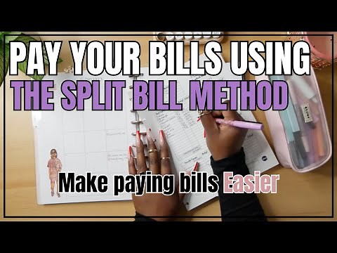 BI-WEEKLY PAYCHECK BUDGET | HOW TO PAY BILLS USING THE SPLIT BILL METHOD