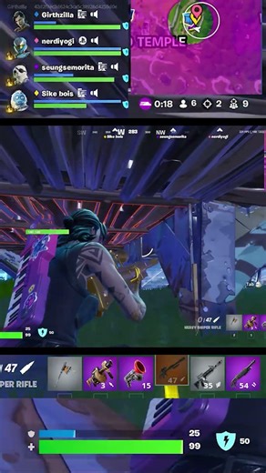 Bounced on his cheeks #fortnite