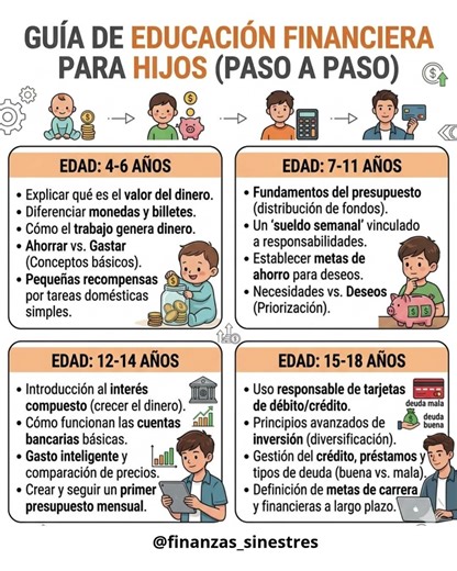 Educación financiera para tus hijos - Paso a Paso #finanzaspersonales #educacionfinanciera #dinero