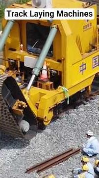 Track Laying Machines #train #railway #highspeedtrain