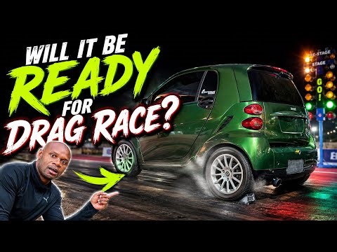 My Honda engine swap Smart car getting ready for drag racing!!