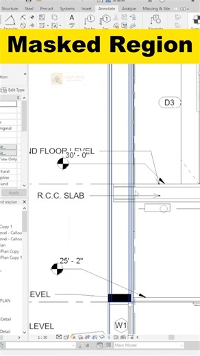 Simplified Academy on Instagram: "How to use Masked Region in Revit? Using a Masked Region in Revit is a great way to create visual clarity in your drawings by masking parts of your view. Here’s a step-by-step guide on how to use it: 1. Open Your View- Ensure you’re in the view where you want to create the masked region (e.g., a floor plan, section, or elevation). 2. Access the Annotation Tab- Go to the Annotate tab on the ribbon at the top of the Revit interface. 3. Select Masked Region- Click 