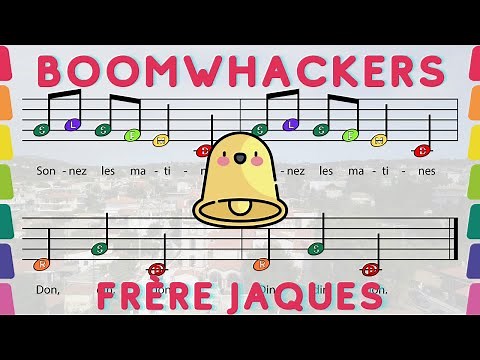 Frère Jaques Boomwhackers DoReMi PlayAlong Easy Sheet music Solfege