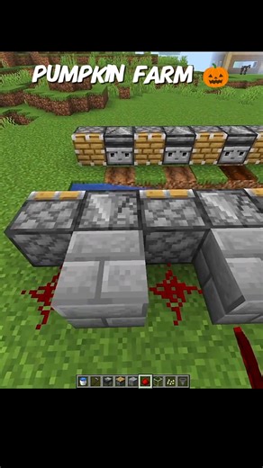 Minecraft automatic working pumpkin farm 🎃🤯 toturial ✨#shorts #minecraft #gaming #minecrafttutorial