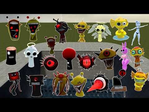 DESTROY SPRUNKI MR SUN MOON TREE FUN COMPUTER ALL PHASE IN SHREDDER Garry's Mod