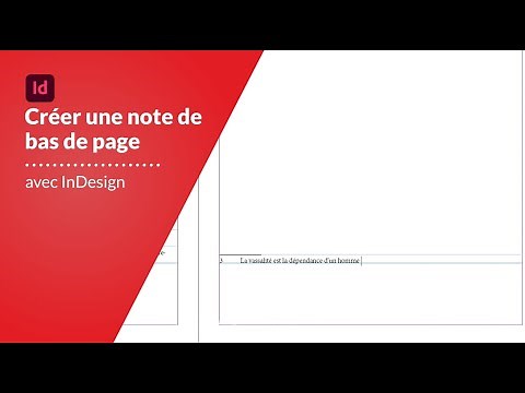 InDesign / Créer une note de bas de page