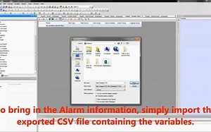 Vijeo Designer如何将报警组变量从一个项目导入到另外一个项目？