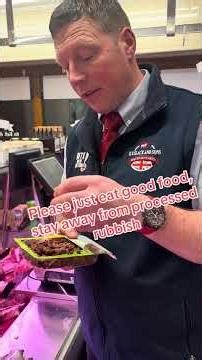 Stay away from processed foods good food = good health #compare #meat #processed #butcher #fyp