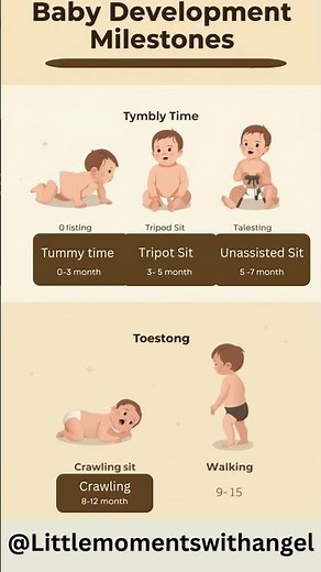Baby Development Milestones: When Do Babies Sit, Crawl & Walk? Visual Growth Chart