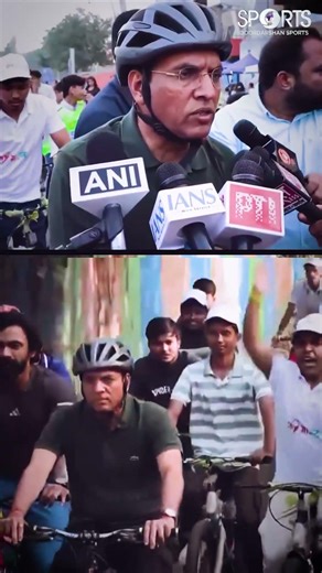 Mansukh Mandaviya Joins Fit India Cycle Drive Inspires Nation