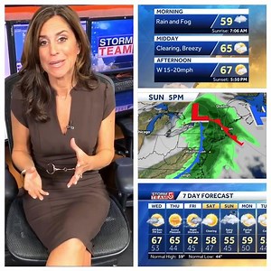 1.1K views · 168 reactions | Wednesday morning weather ... wet start gives way to sunshine ☀️ #wcvb | Cindy Fitzgibbon WCVB | Facebook