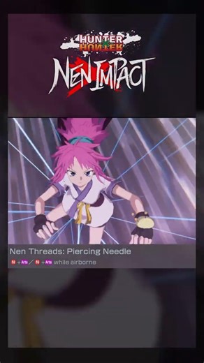 Machi Moveset → Nen Threads Attackクリムゾン・スティッチ・エグゼキューション #shorts