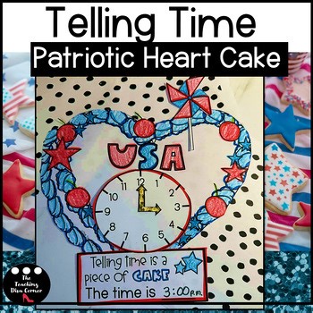 Telling Time Clock Craft Patriotic Memorial Day 4th of July
