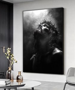 Jesus Christ Portrait, Black and White Jesus Canvas Print, Religious Wall Art, Biblical Art,dramatic Christian Artwork,faith Inspired Canvas - Etsy