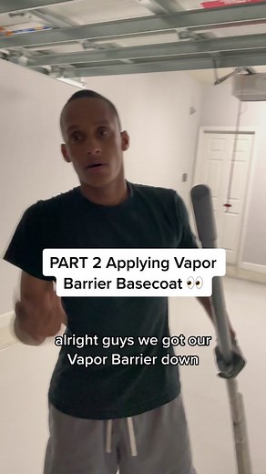 Removing Pinholes on Pourous Concrete with Vapor Barrier Installation