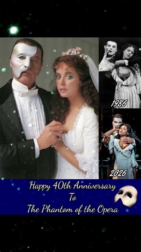 Happy 40th Anniversary to The Phantom of the Opera!! #phantomoftheopera
