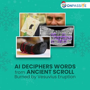 7.6K views · 2.6K reactions | A University of Nebraska-Lincoln student developed a machine-learning algorithm to decipher Greek letters on ancient scrolls damaged by the Vesuvius eruption. #techtrends #ONPASSIVE #technology #ai #artificialintelligence #aiworld #aitranslation #TechUpgrade #machinelearning #algorithm | ONPASSIVE | Facebook