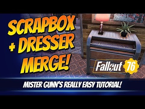 FALLOUT 76 CAMP BUILD | Scrapbox and Dresser Stash Merge Tutorial!