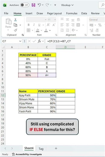#lookup formula#excel#if else conditional formula
