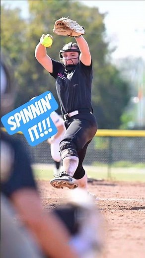 🥎🔥 Checkout the Spin on This Slow-Mo Pitch! #softball