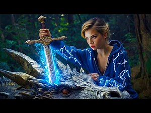 A girl pulls a magical sword from a legendary dragon's head gaining infinite power to save the world