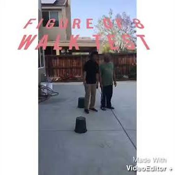 Figure of 8 Walk Test (Geriatric Physical Therapy Test)