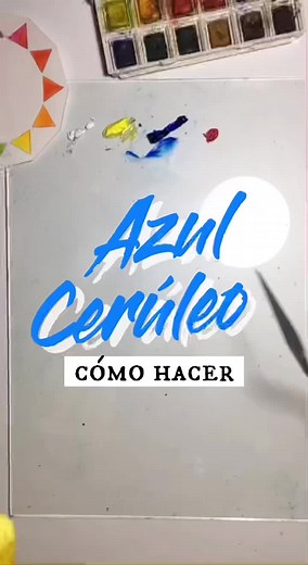 Cómo hacer azul cerúleo en pintura